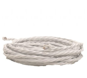 Ретро кабель витой 2x2,5 Белый, Villaris 1022501 (1 метр)