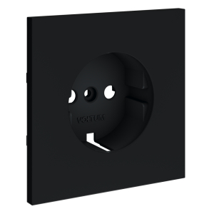 Лицевая панель для розетки с З/К, Графит, S70 Voltum VLS000607