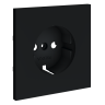 Лицевая панель для розетки с З/К, Графит, S70 Voltum VLS000607