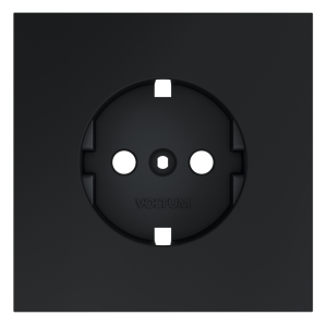 Лицевая панель для розетки с З/К, Графит, S70 Voltum VLS000607