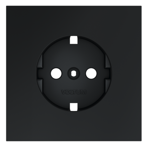 Лицевая панель для розетки с З/К, Графит, S70 Voltum VLS000607