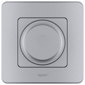Диммер поворотный 300Вт, алюминий, INSPIRIA Legrand 673792