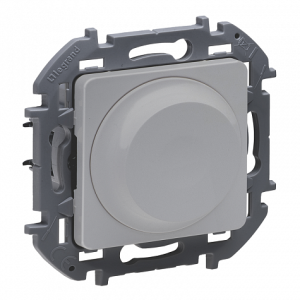 Диммер поворотный 300Вт, алюминий, INSPIRIA Legrand 673792