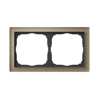 Рамка 2 местная, натуральное стекло, Шампань, ArtGallery SE GAL320502