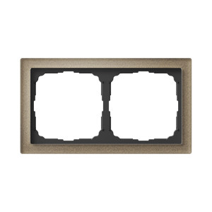 Рамка 2 местная, натуральное стекло, Шампань, ArtGallery SE GAL320502