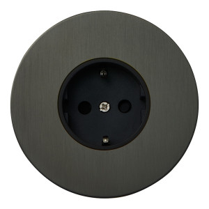 Розетка с З/К (внутренний монт.), Антрацит, Аrt Salvador EU020111