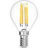 Лампа светодиодная филаментная Gauss E14 13W 4100K прозрачная 105801213