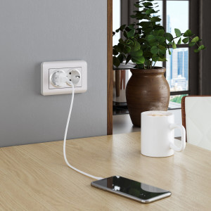 Розетка двойная с З/К без шторок 16А 250В, Перламутровый рифленый, Werkel W1172013