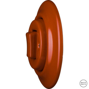 Ретро диммер фарфоровый, красно-коричневый глянцевый, Katy Paty OPAURGWds