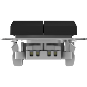 Выключатель 2 кл., влагозащищенный IP44, Карбон, AtlasDesign Aqua SE ATN441051