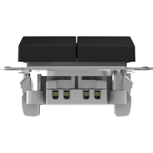 Выключатель 2 кл., влагозащищенный IP44, Карбон, AtlasDesign Aqua SE ATN441051