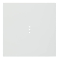 Лицевая панель выключателя 1 кл. с подсветкой, Белый сатин, Rikett 35602 MW