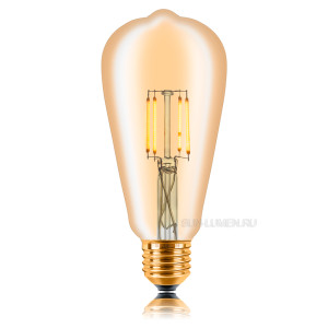 Ретро лампа светодиодная LED ST64 4Вт E27 2200K Sun Lumen 057-271