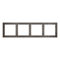 Рамка 4 местная, пластик, Капучино, S70 Voltum VLS100414