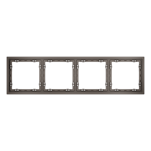 Рамка 4 местная, пластик, Капучино, S70 Voltum VLS100414