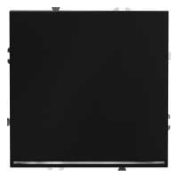 Выключатель проходной 1кл. с подсв., Черный матовый, Voltum S70 VLS010408