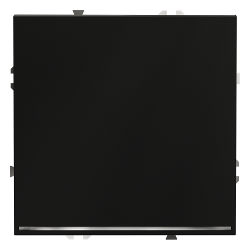 Выключатель проходной 1кл. с подсв., Черный матовый, Voltum S70 VLS010408