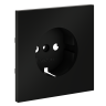 Лицевая панель для розетки с З/К, Черный матовый, S70 Voltum VLS000608