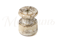 Кабельный изолятор керамика, Мрамор, ТМ МезонинЪ GE70025-19-R100 (100шт)