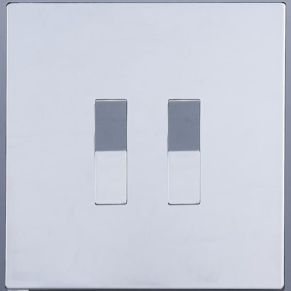 Выключатель жалюзи 2 кл. (внутренний монт.), Хром, Toledo Salvador SJAN77EC6