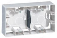 Коробка накладного монтажа 2 местная, белый, Etika Legrand 672530