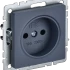 Розетка без З/К без шторок, Маренго, Brite IEK BR-R10-10-K35