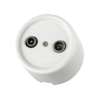 Розетка керамика телев. TV-R, Белый, Болонь TDM ELECTRIC SQ1820-0055