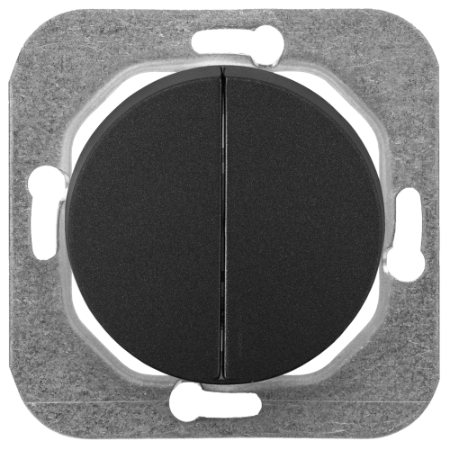 Выключатель кнопочный 2 кл., Графит, серия Прованс, Bylectrica С510-3302