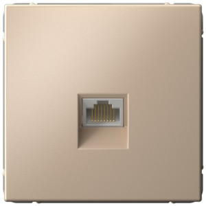 Розетка компьютерная RJ45 Cat. 6e, Песочный, ArtGallery SE GAL001286