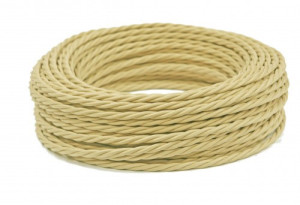 Ретро кабель витой UTP 5e Слоновая кость, Interior Wire ПРВК-СЛК (1 метр) Ретро кабель витой UTP 5e Слоновая кость, Interior Wire ПРВК-СЛК (1 метр)
