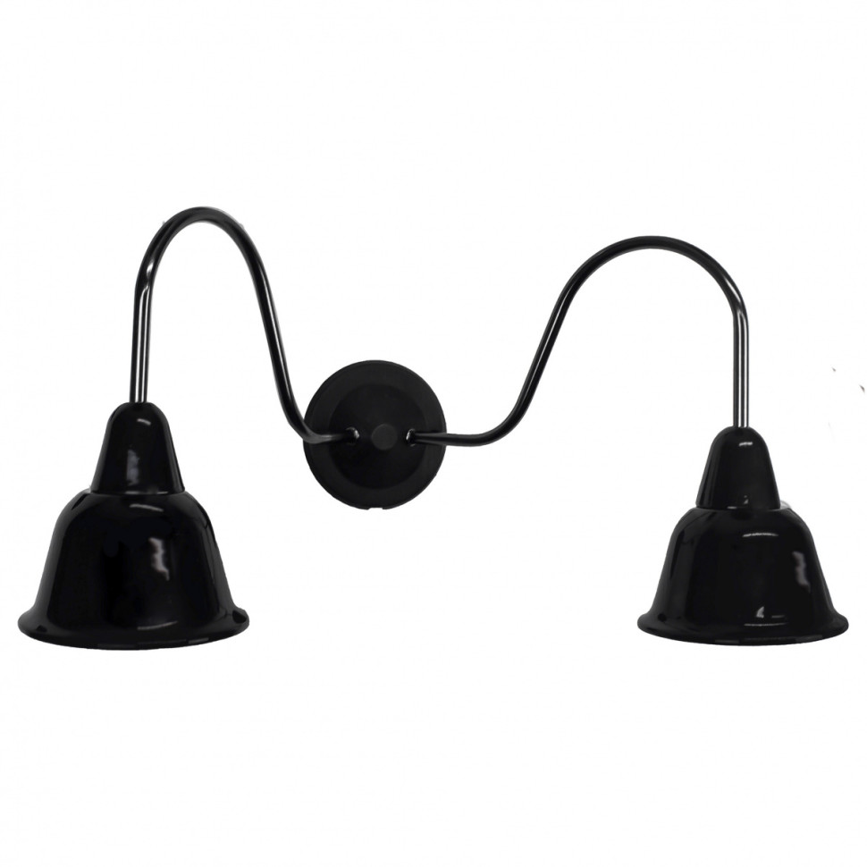 Бра 2-х рожковый Campana. Черный керамический плафон в сочетание с никилем. BS1-22-0303/35/119 Бра 2-х рожковый Campana. Черный керамический плафон в сочетание с никилем. BS1-22-0303/35/119