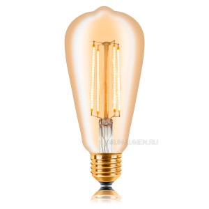 Ретро лампа светодиодная LED ST64 4Вт E27 2200K Sun Lumen 057-288