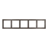 Рамка 5 местная, пластик, Капучино, S70 Voltum VLS100514