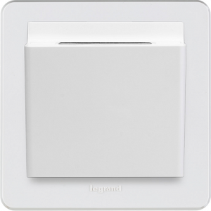 Выключатель для гостиниц, белый, INSPIRIA Legrand 673800