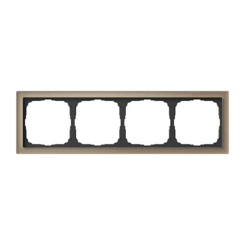 Рамка 4 местная, натуральное стекло, Шампань, ArtGallery SE GAL320504