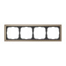 Рамка 4 местная, натуральное стекло, Шампань, ArtGallery SE GAL320504