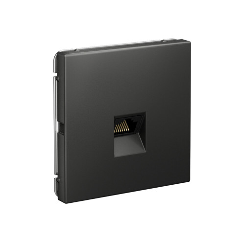 Розетка компьютерная RJ45 Cat. 5e, Базальт, ArtGallery SE GAL001483