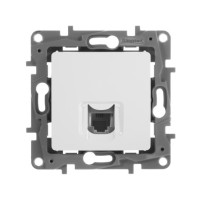 Розетка телефонная RJ11, белый, Etika Legrand 672240