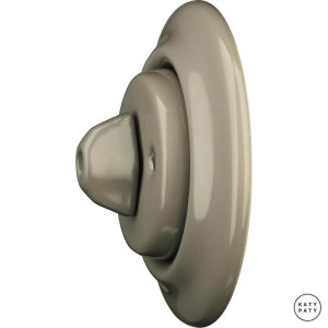 Выключатель поворотный 1 кл. проходной, капучино глянцевый, Katy Paty LUG6