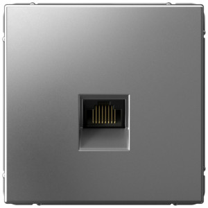 Розетка компьютерная RJ45 Cat. 6e, Сталь, ArtGallery SE GAL000986