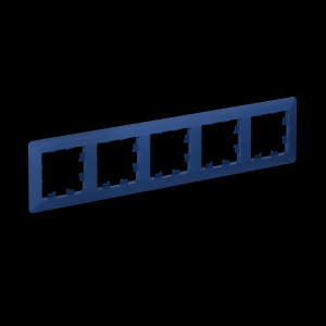 Рамка 5 местная, пластик, Аквамарин, AtlasDesign Air SE ATN221105