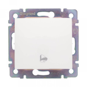 Кнопка без фиксации "звонок", слоновая кость, Valena Classic Legrand 774116