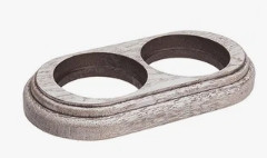 Рамка 2 местная деревянная под декор. накладку, овал, Дуб выбеленный/Корич. патина, Salvador О112ВДК Рамка 2 местная деревянная под декор. накладку, овал, Дуб выбеленный/Корич. патина, Salvador О112ВДК