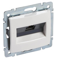 Розетка компьютерная RJ45 STP 10, белый, Valena Classic Legrand 770072