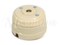 Розетка фарфоровая телевизионная TV, слоновая кость, ТМ МезонинЪ GE70321-02