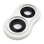 Рамка 2 местная деревянная D98, Белый, Lindas 25261 Рамка 2 местная деревянная D98, Белый, Lindas 25261