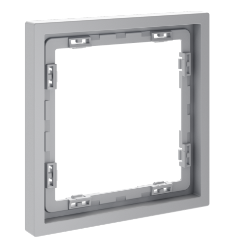 Рамка 1 местная, пластик, Серый, Voltum S70 VLS100116