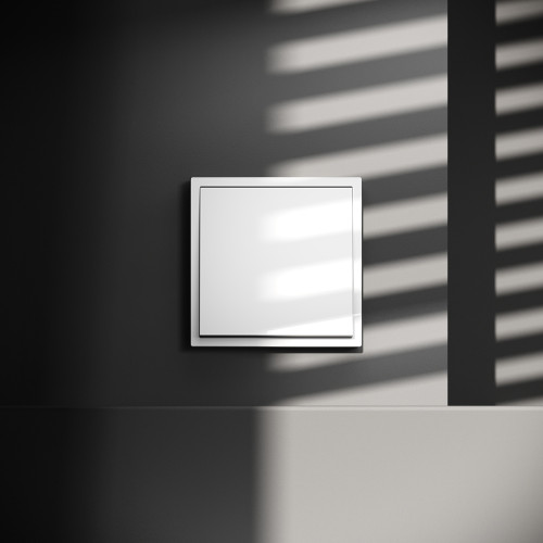 Выключатель проходной 1-кл., Белый глянцевый, VOLTUM S70 VLS010301