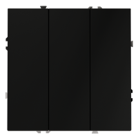 Выключатель 3-кл, Черный матовый, S70 Voltum VLS030108