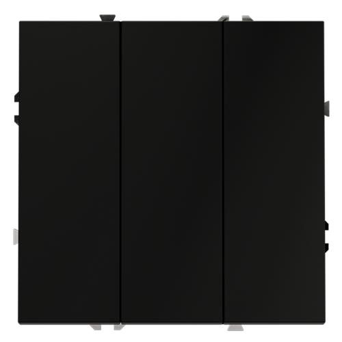 Выключатель 3-кл, Черный матовый, S70 Voltum VLS030108